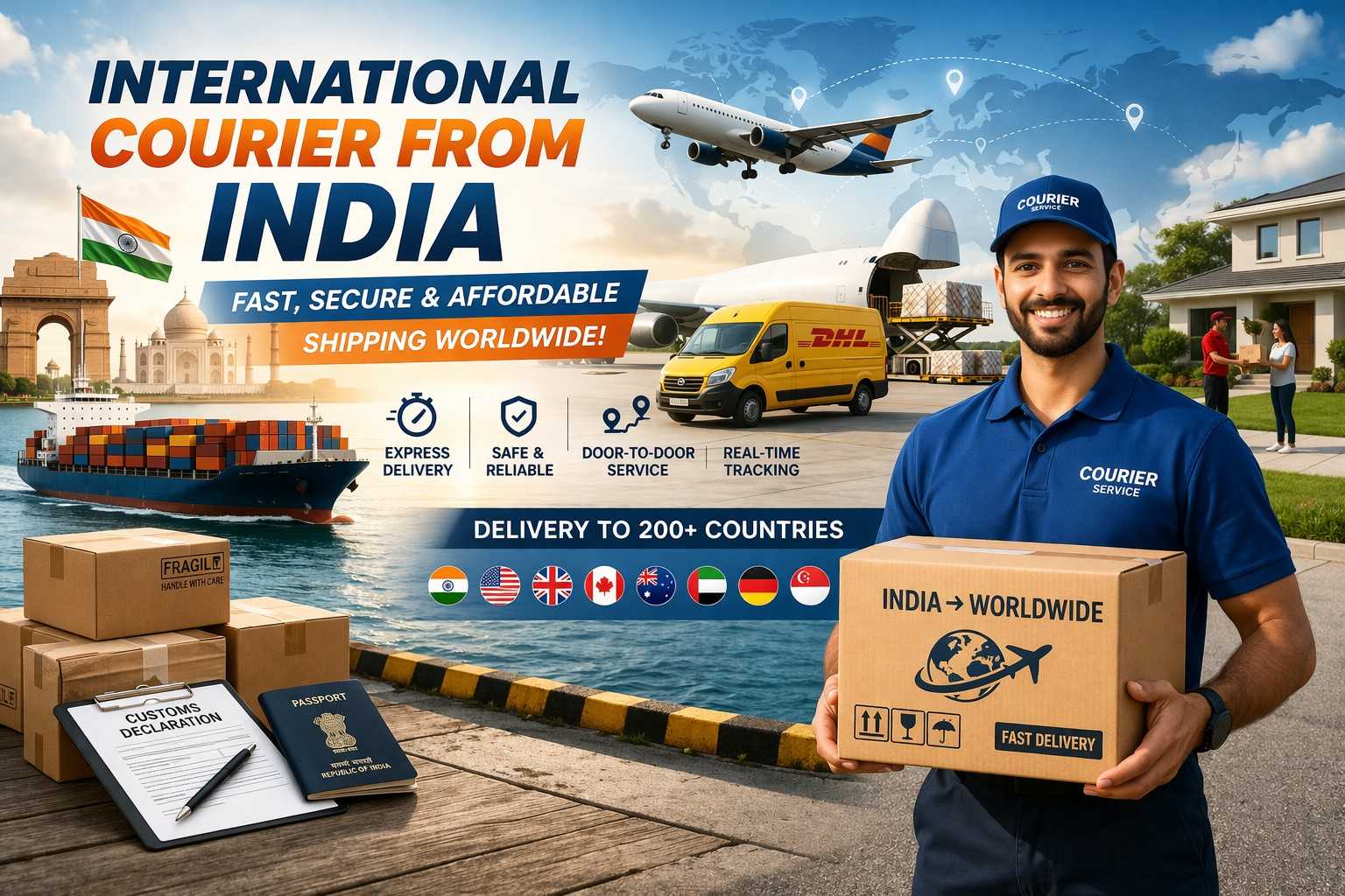 International Courier to Dubai from India